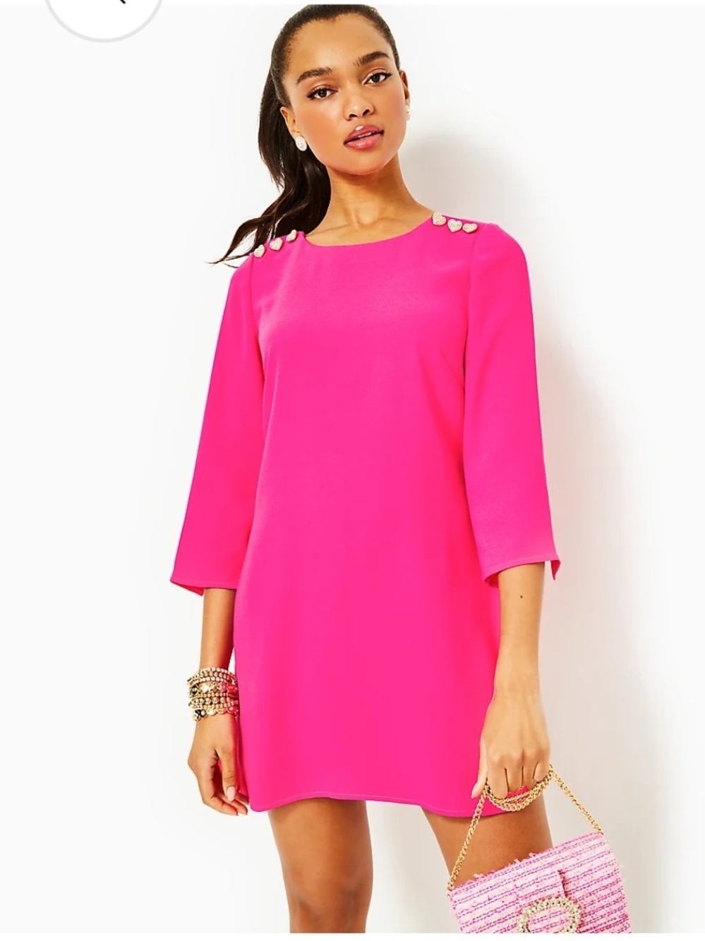 Lilly Pulitzer Annwyn Pink Palms Long Sleeve Romper Size 4 | Resort Chic